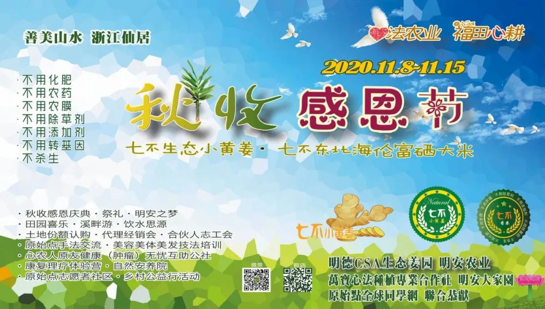 秋收节感恩什么?(浙江仙居七不姜 欢喜农耕 心悦自然 ) 秋收节感恩什么?(浙江仙居七不姜 欢喜农耕 心悦自然 )